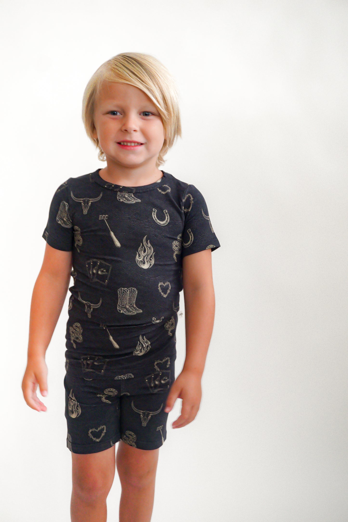 Mojave Mauve + Iron Outlaw Shorts Jammies
