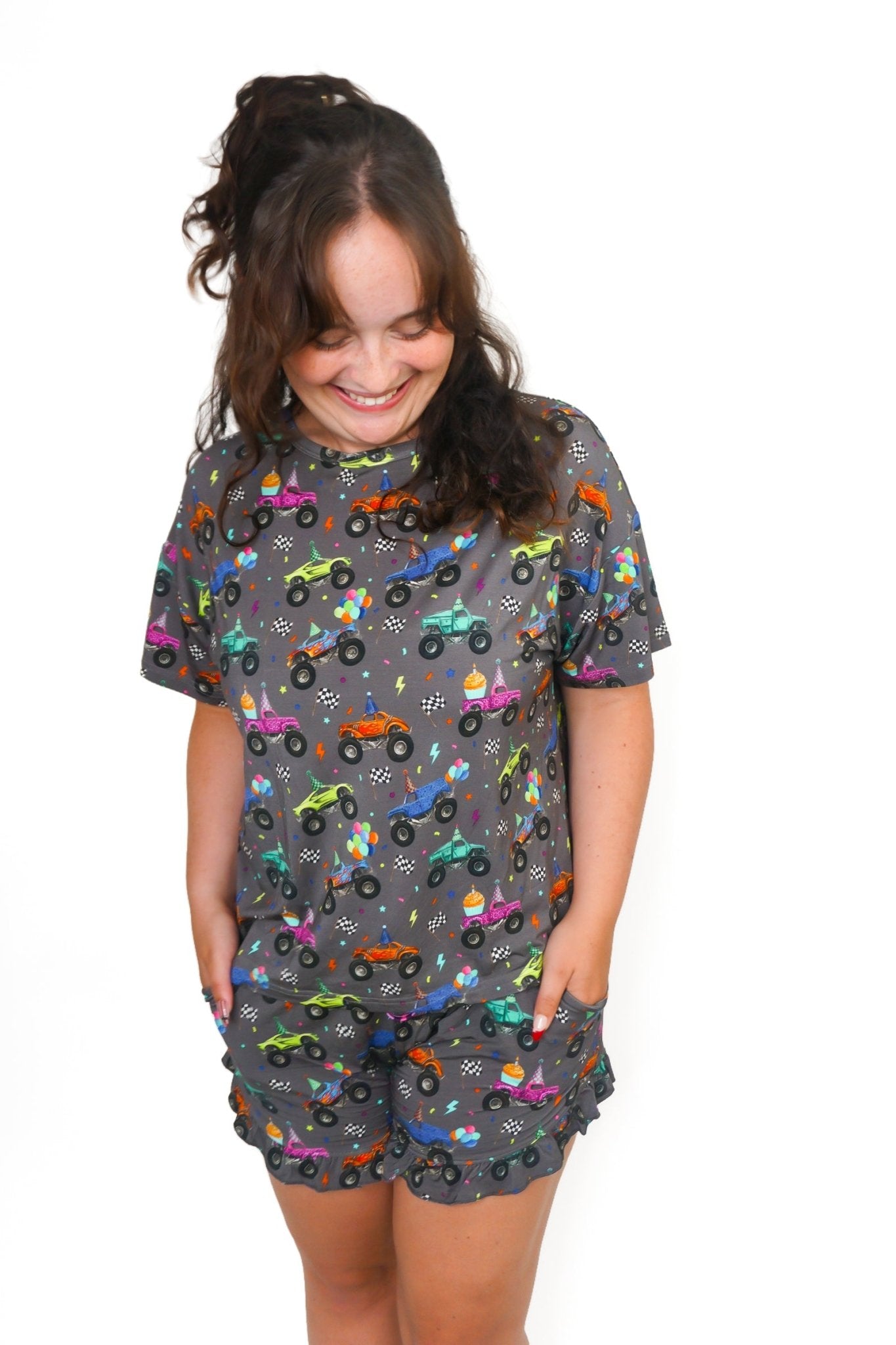 Biscuit’s Birthday Women’s Ruffle Shorts Set - Ever Colter Co
