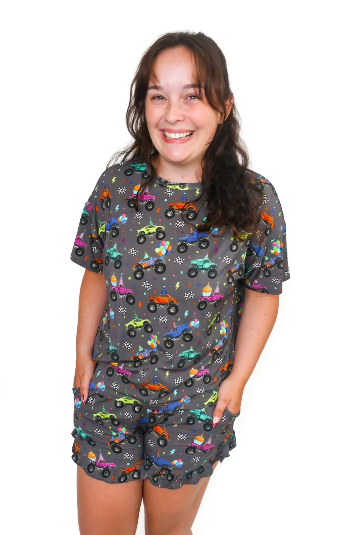 Biscuit’s Birthday Women’s Ruffle Shorts Set - Ever Colter Co