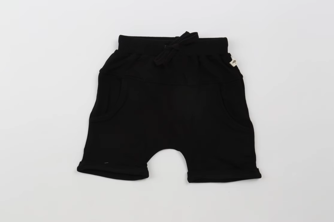 Black French Terry Harem Shorts (Ready, Check, Glow) - Ever Colter Co