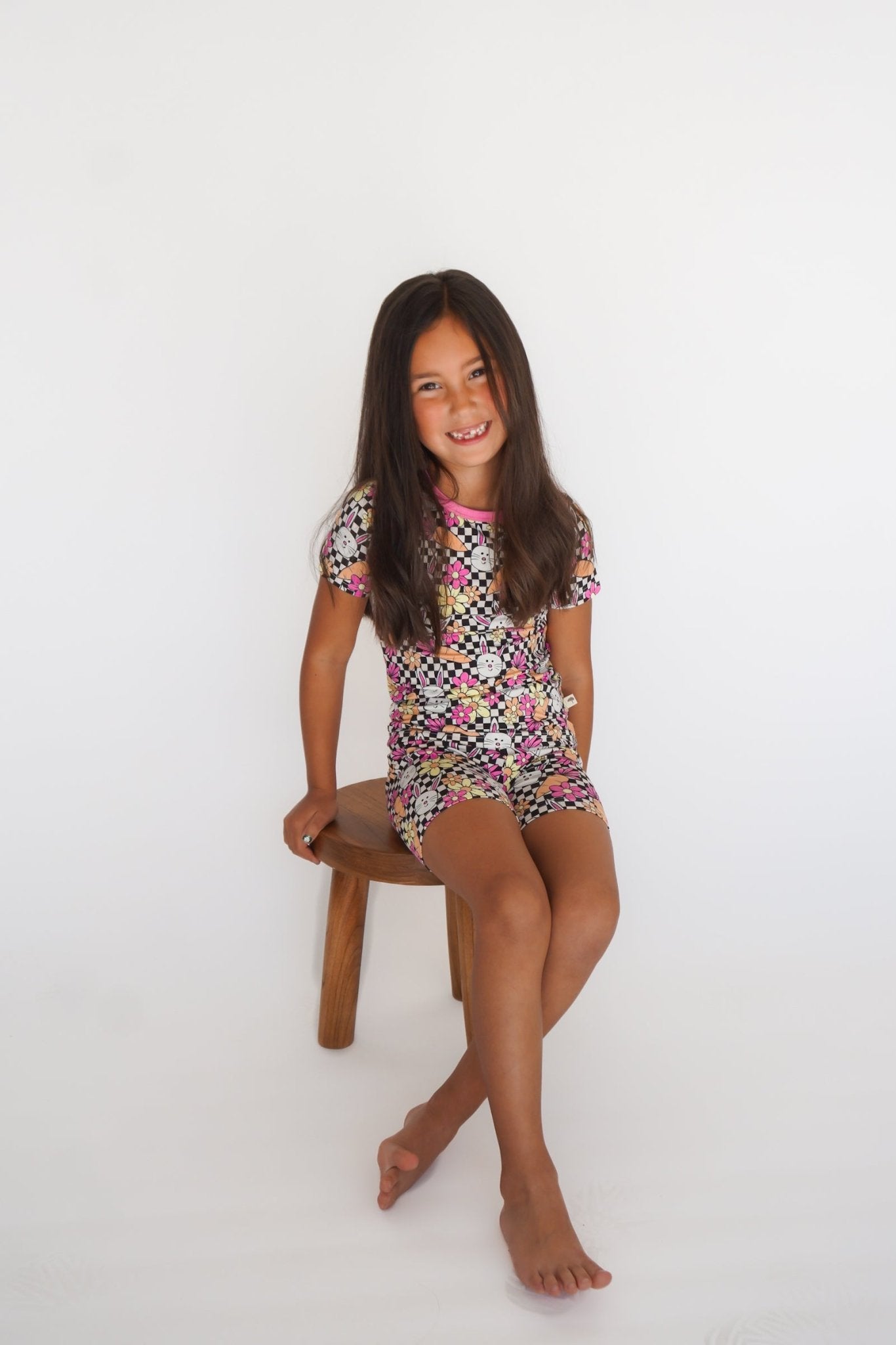 Blooms and Bunnies Two - Piece Shorts Jammies - Ever Colter Co