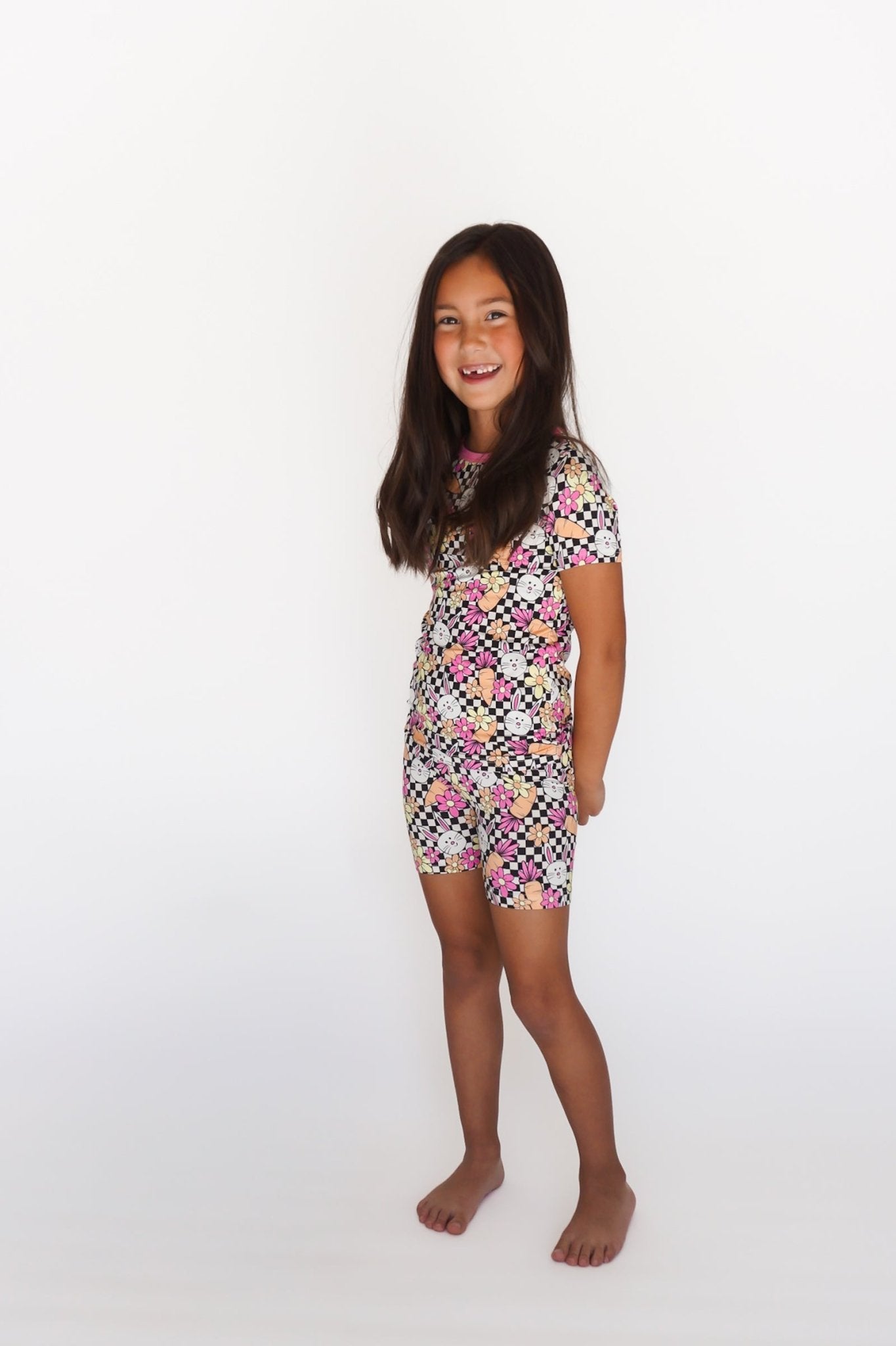 Blooms and Bunnies Two - Piece Shorts Jammies - Ever Colter Co