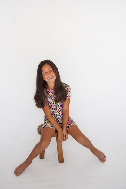 Blooms and Bunnies Two - Piece Shorts Jammies - Ever Colter Co