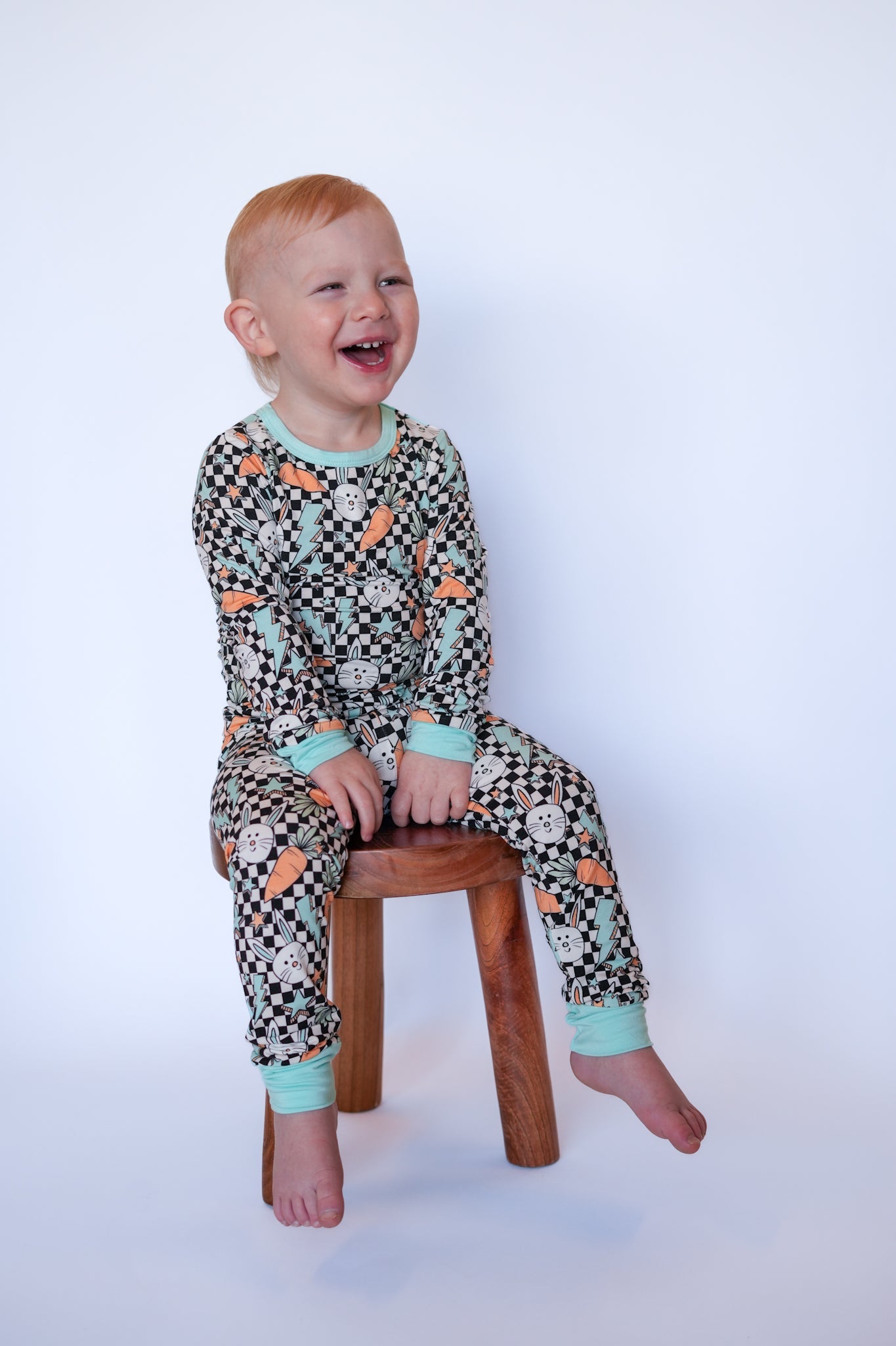 Bolts and Bunnies Two - Piece Long Sleeve Jammies - Ever Colter Co