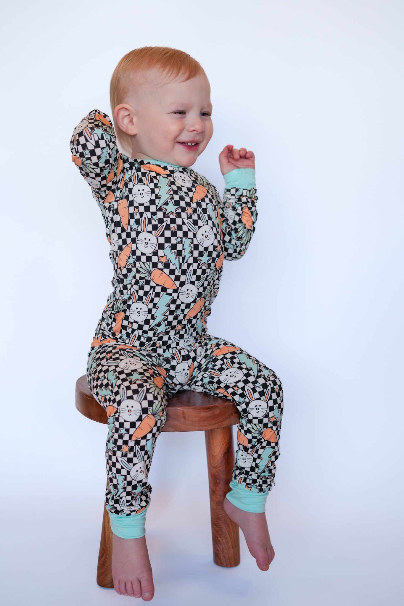 Bolts and Bunnies Two - Piece Long Sleeve Jammies - Ever Colter Co
