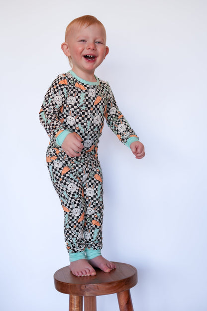 Bolts and Bunnies Two - Piece Long Sleeve Jammies - Ever Colter Co