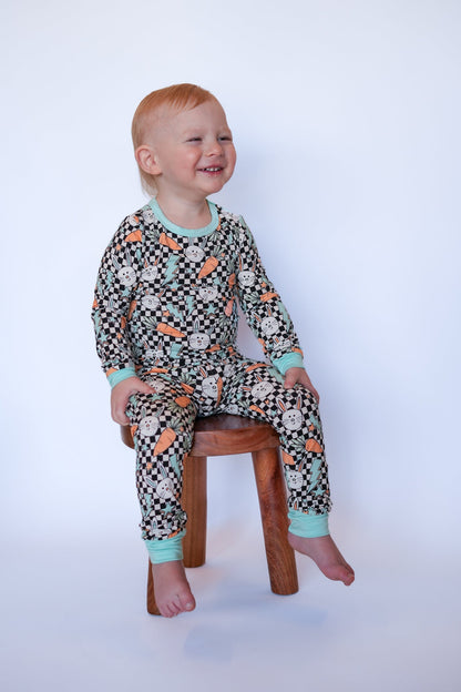 Bolts and Bunnies Two - Piece Long Sleeve Jammies - Ever Colter Co