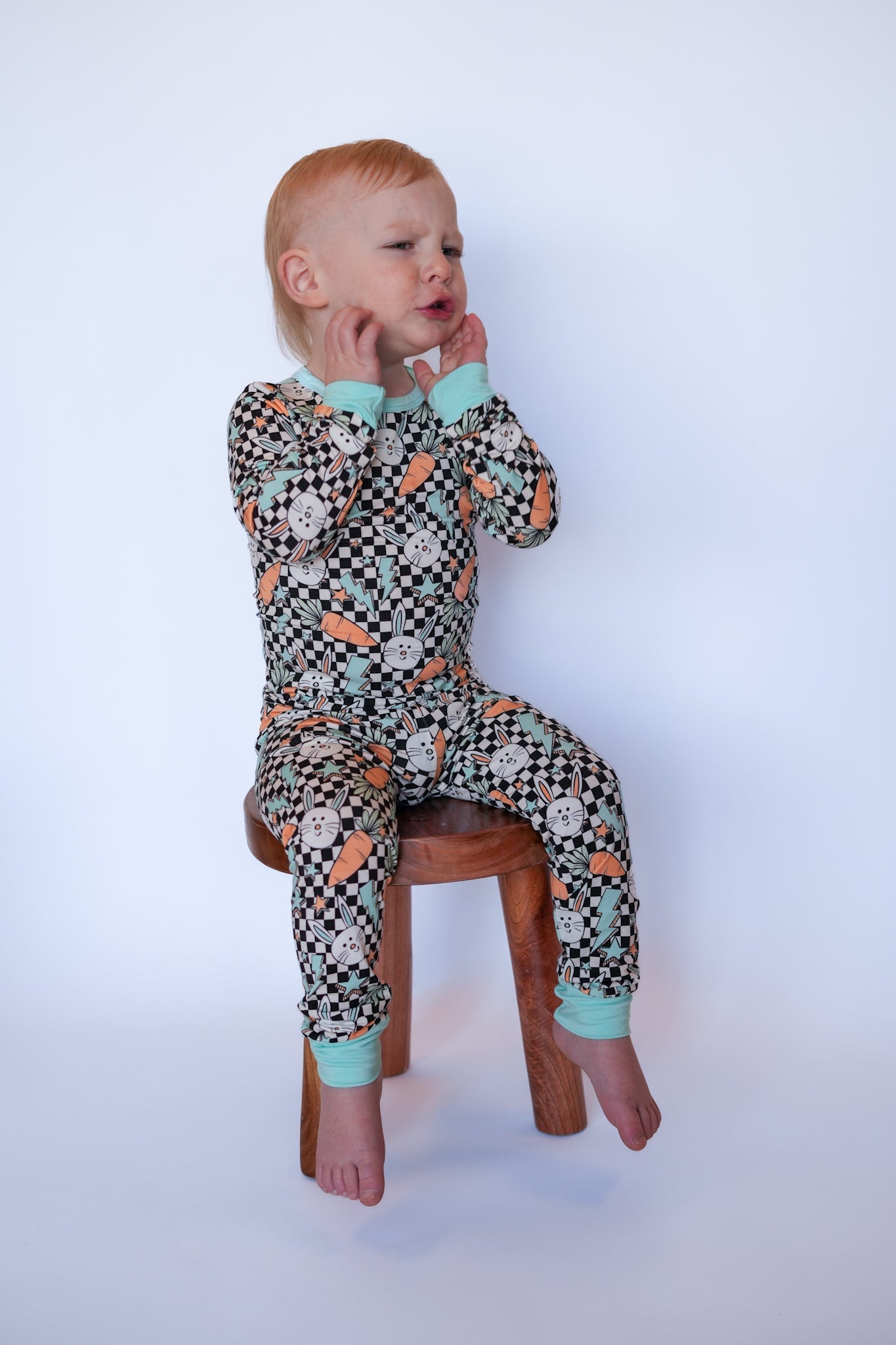 Bolts and Bunnies Two - Piece Long Sleeve Jammies - Ever Colter Co