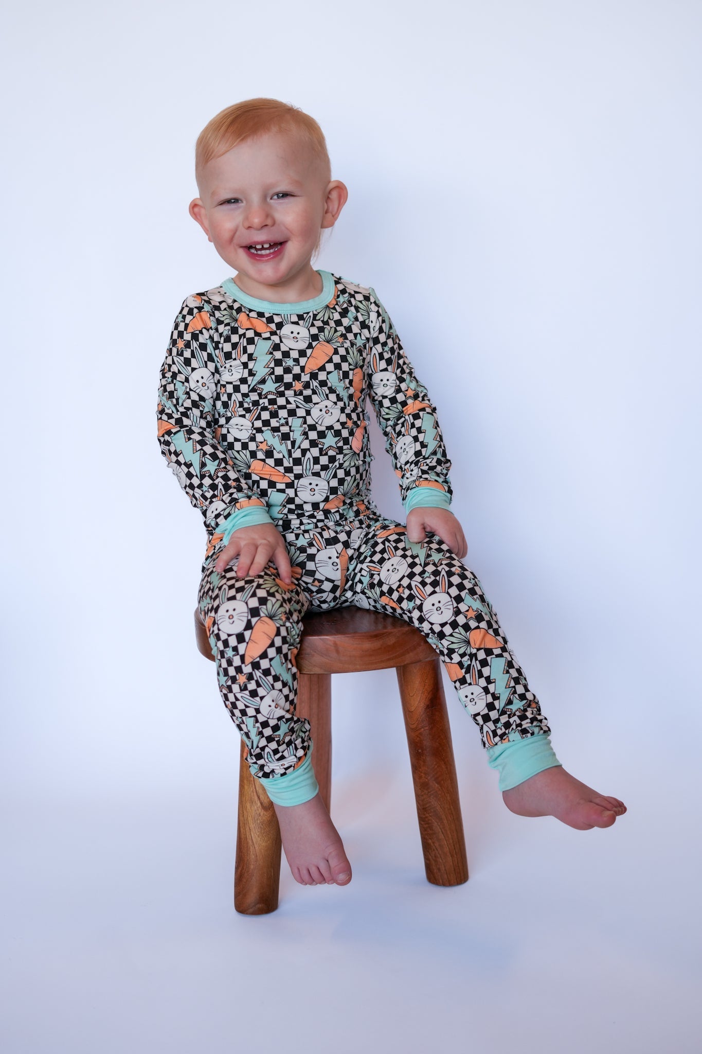 Bolts and Bunnies Two - Piece Long Sleeve Jammies - Ever Colter Co