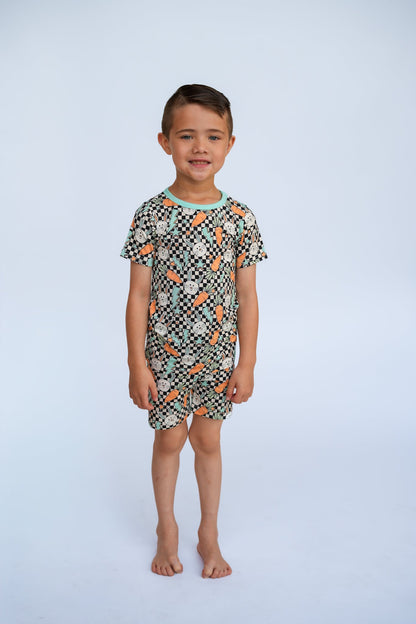 Bolts and Bunnies Two - Piece Shorts Jammies - Ever Colter Co