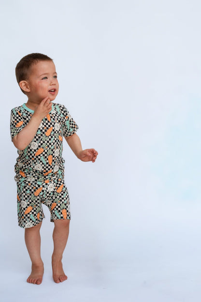 Bolts and Bunnies Two - Piece Shorts Jammies - Ever Colter Co