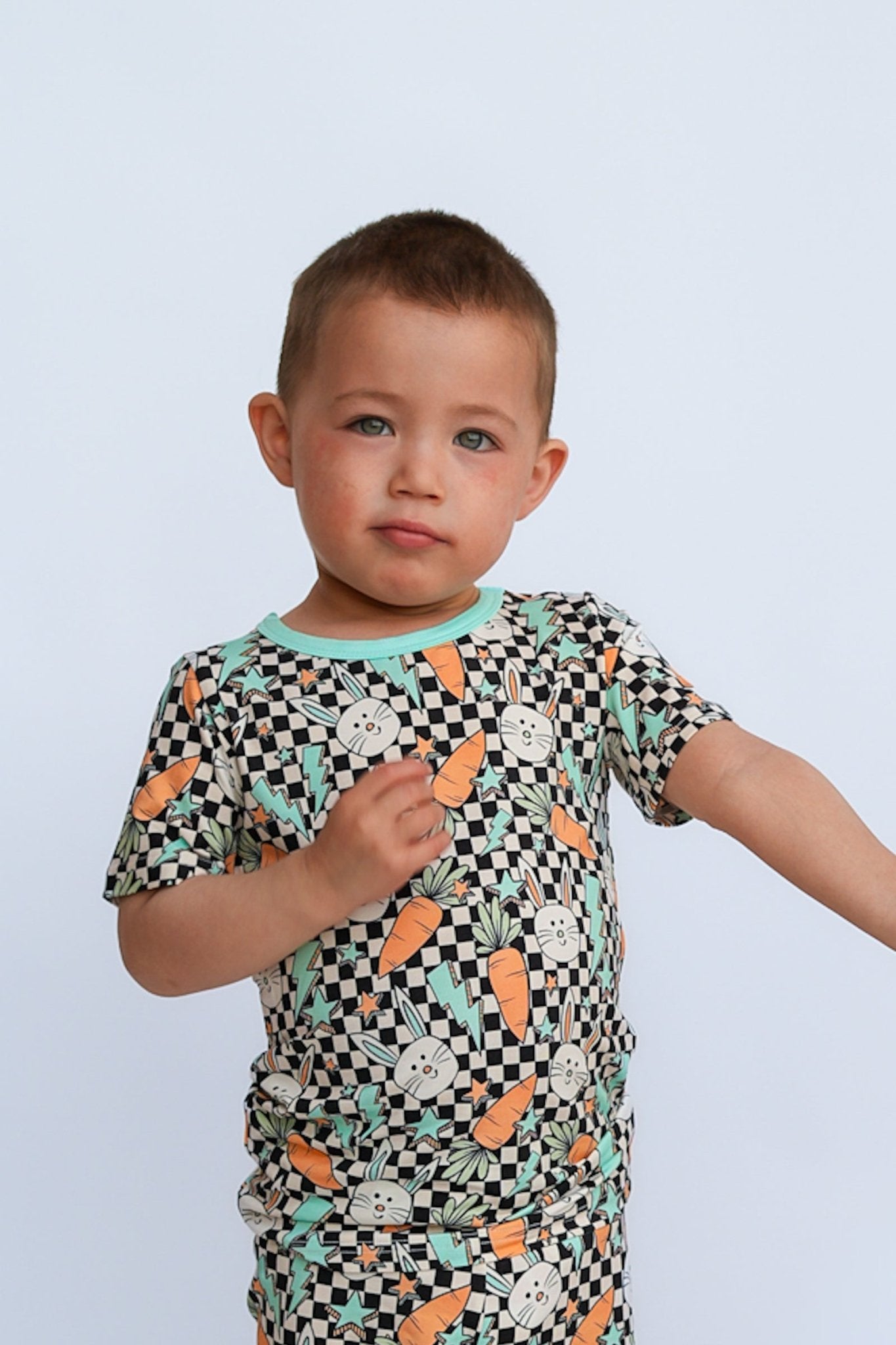 Bolts and Bunnies Two - Piece Shorts Jammies - Ever Colter Co