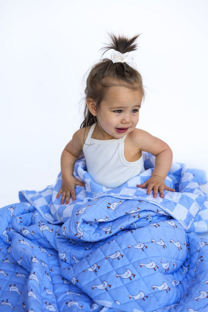 Check, Check, Goose Bamboo Quilted Blanket - Ever Colter Co