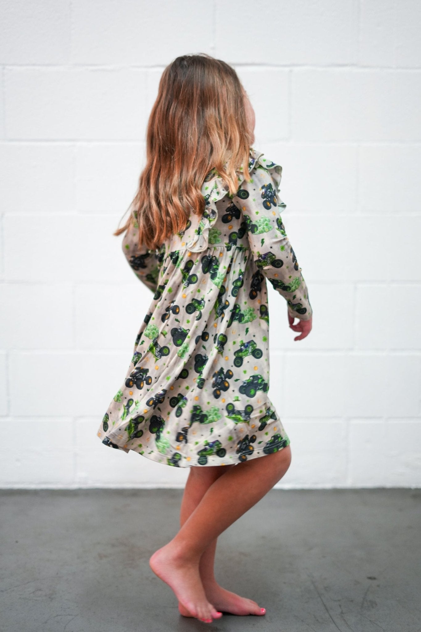 Clover Crusher Long Sleeve Flutter Dress - Ever Colter Co