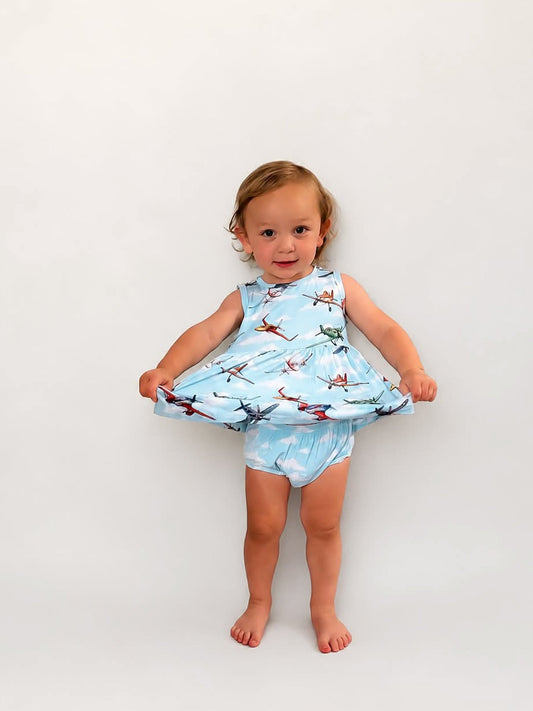 Fly High Peplum Bummie Set - Ever Colter Co