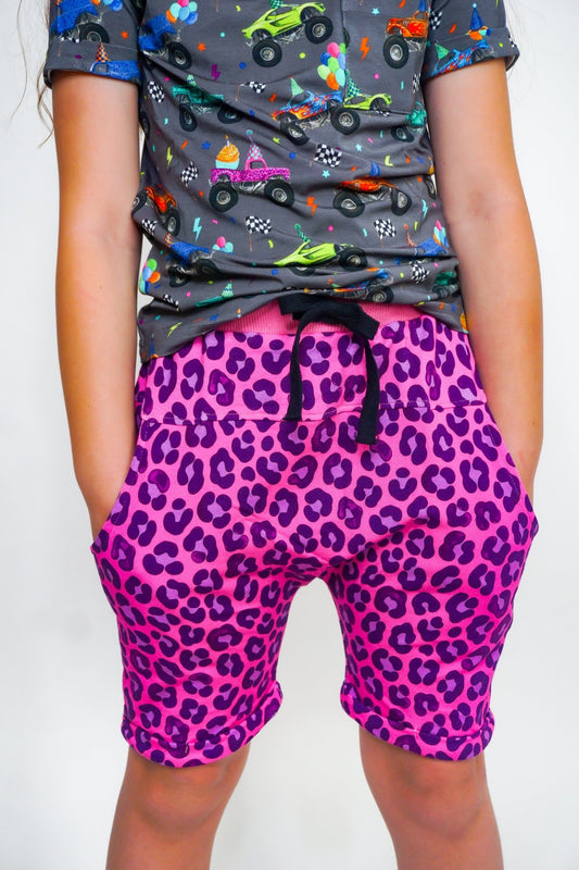 French Terry Harem Shorts (Biscuit’s Birthday) - Ever Colter Co