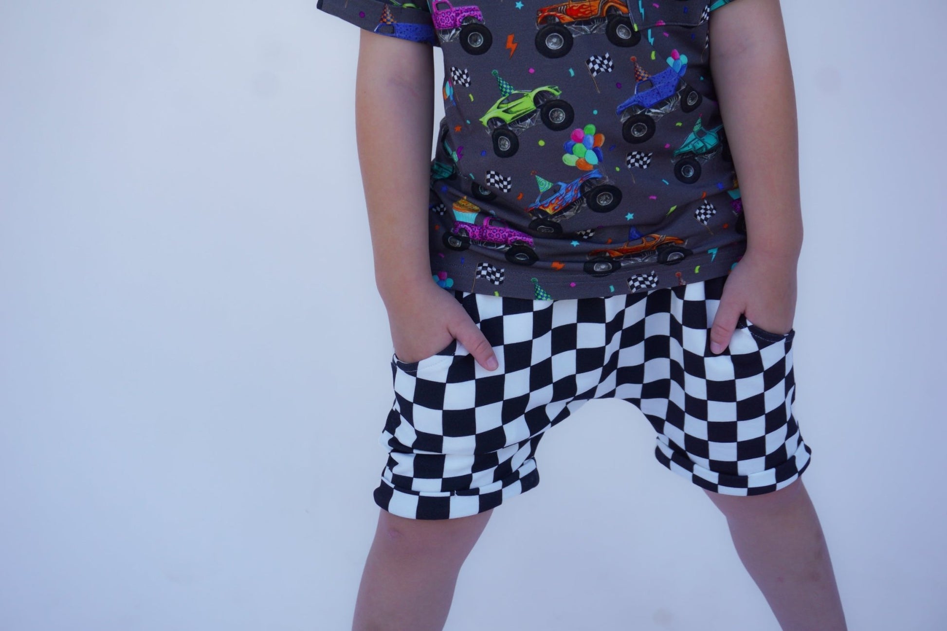 French Terry Harem Shorts (Biscuit’s Birthday) - Ever Colter Co
