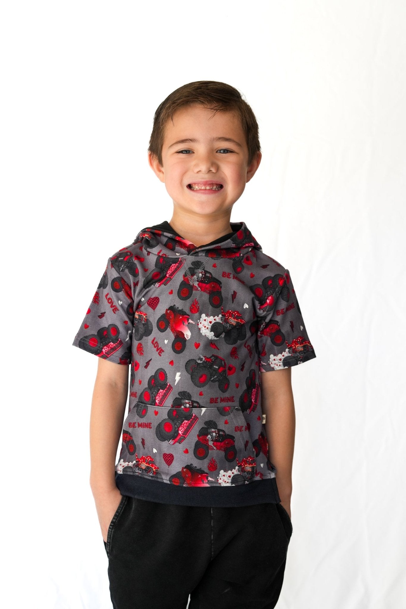 Hearts and Havoc Hooded French Terry Pocket Tee - Ever Colter Co