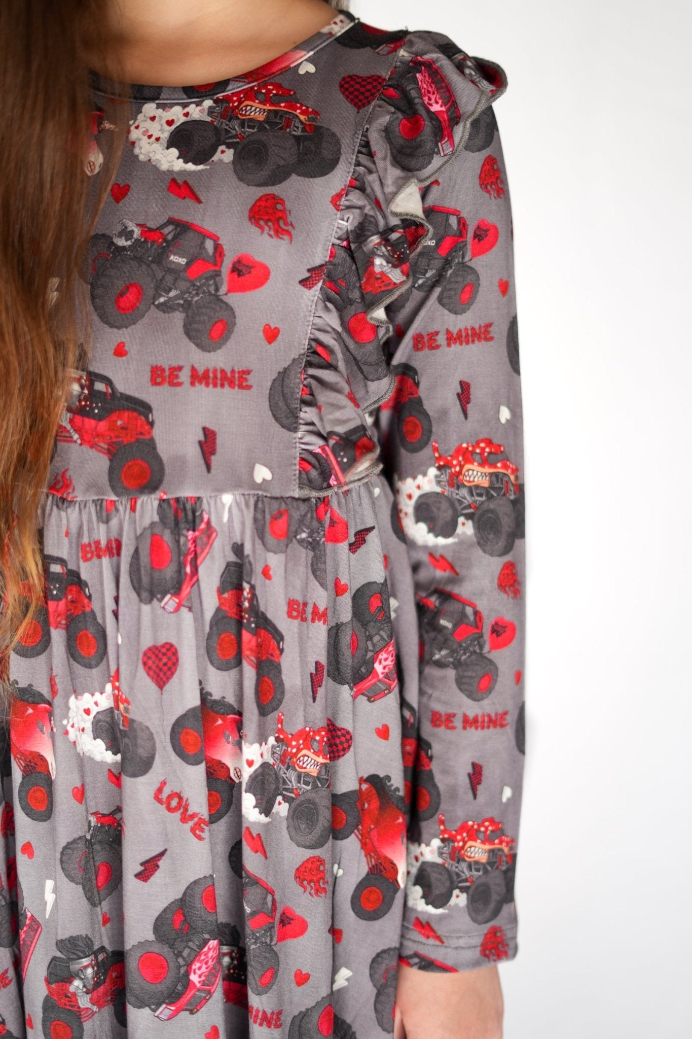 Hearts and Havoc Long Sleeve Flutter Dress - Ever Colter Co