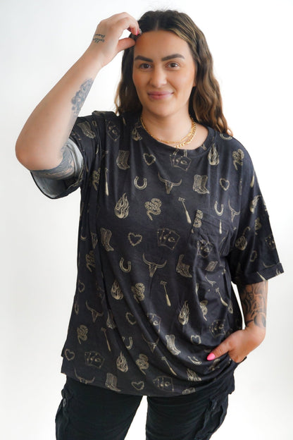 Iron Outlaw Women's Slouchy Pocket Tee - Ever Colter Co