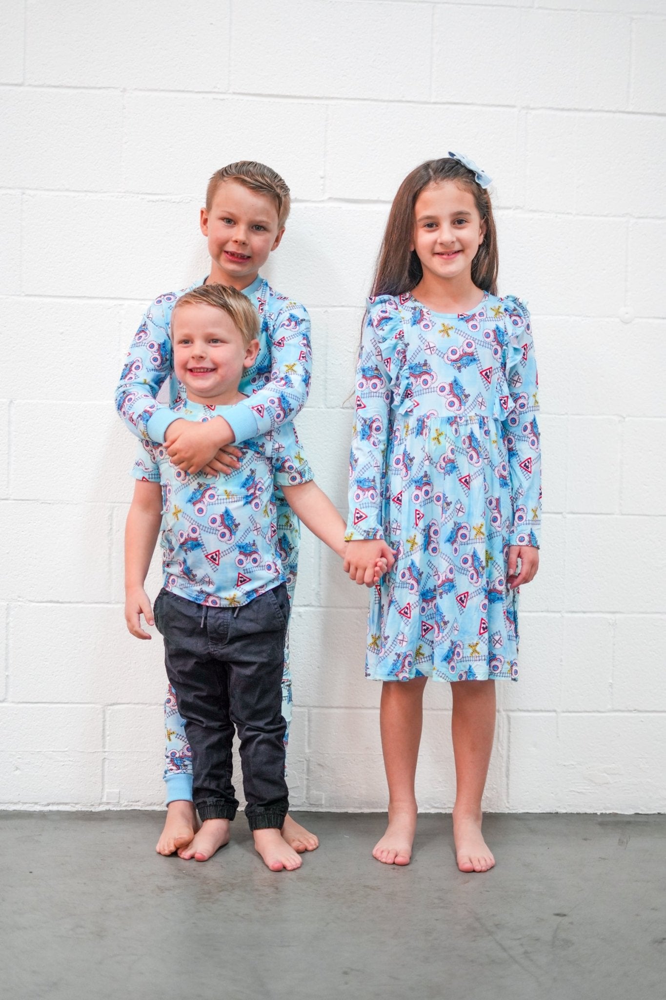 Loco Monster Mayhem Long Sleeve Flutter Dress - Ever Colter Co