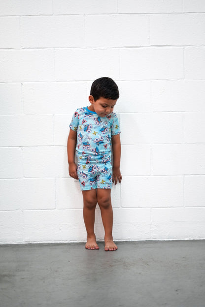 Loco Monster Mayhem Two - Piece Shorts Jammies - Ever Colter Co