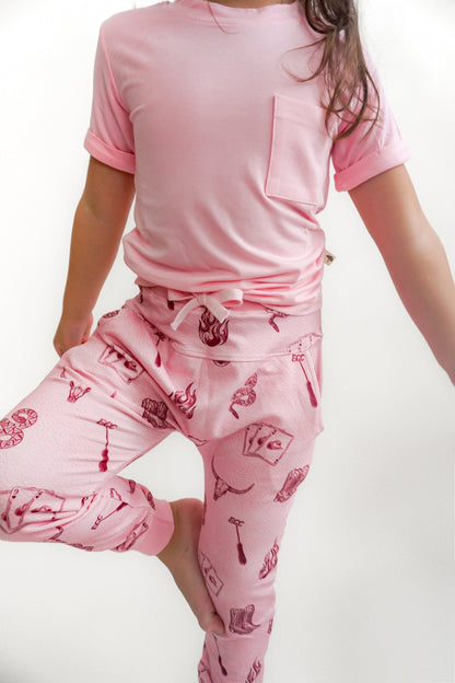 Mojave Mauve + Iron Outlaw French Terry Jogger Set - Ever Colter Co