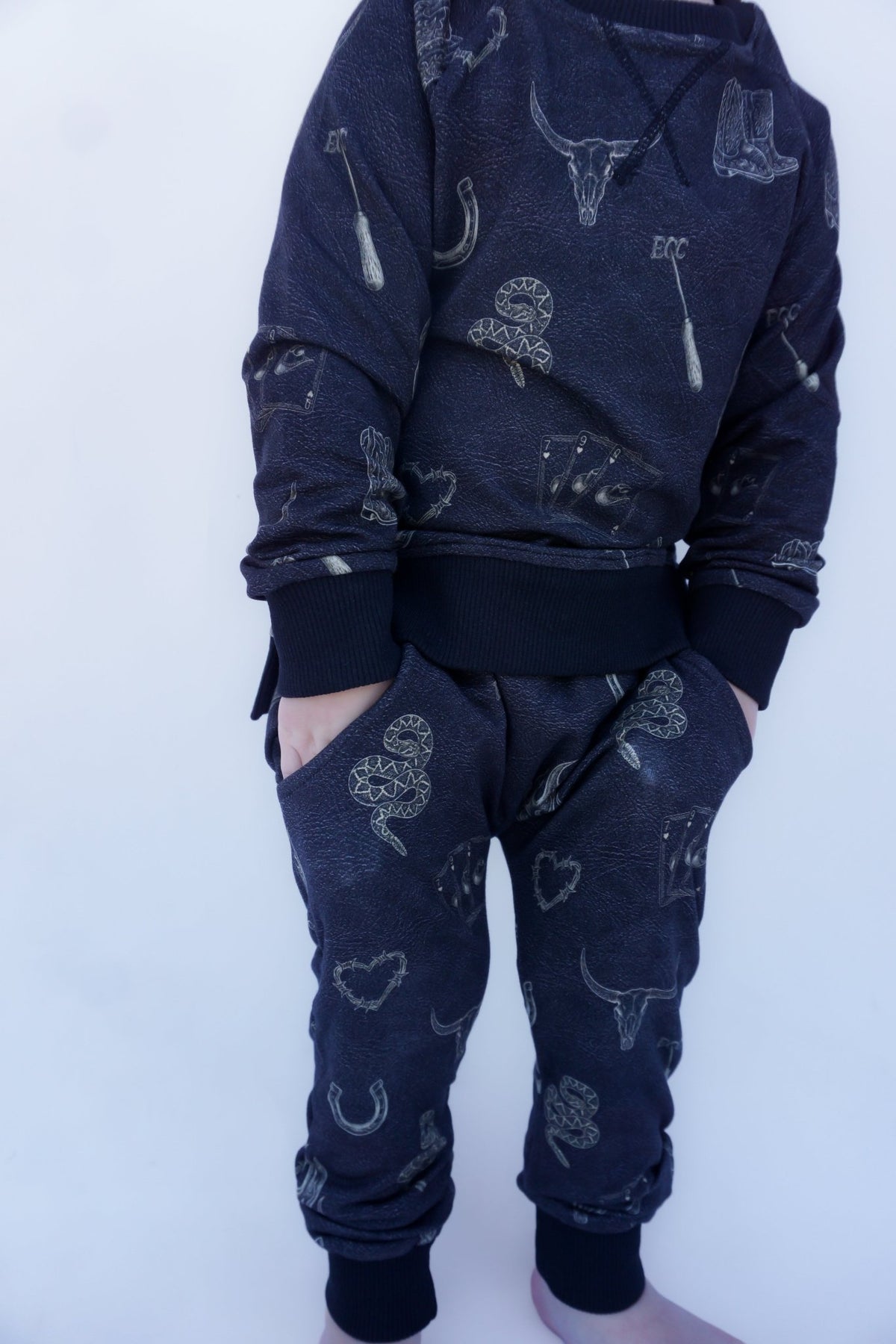 Mojave Mauve + Iron Outlaw French Terry Jogger Set - Ever Colter Co
