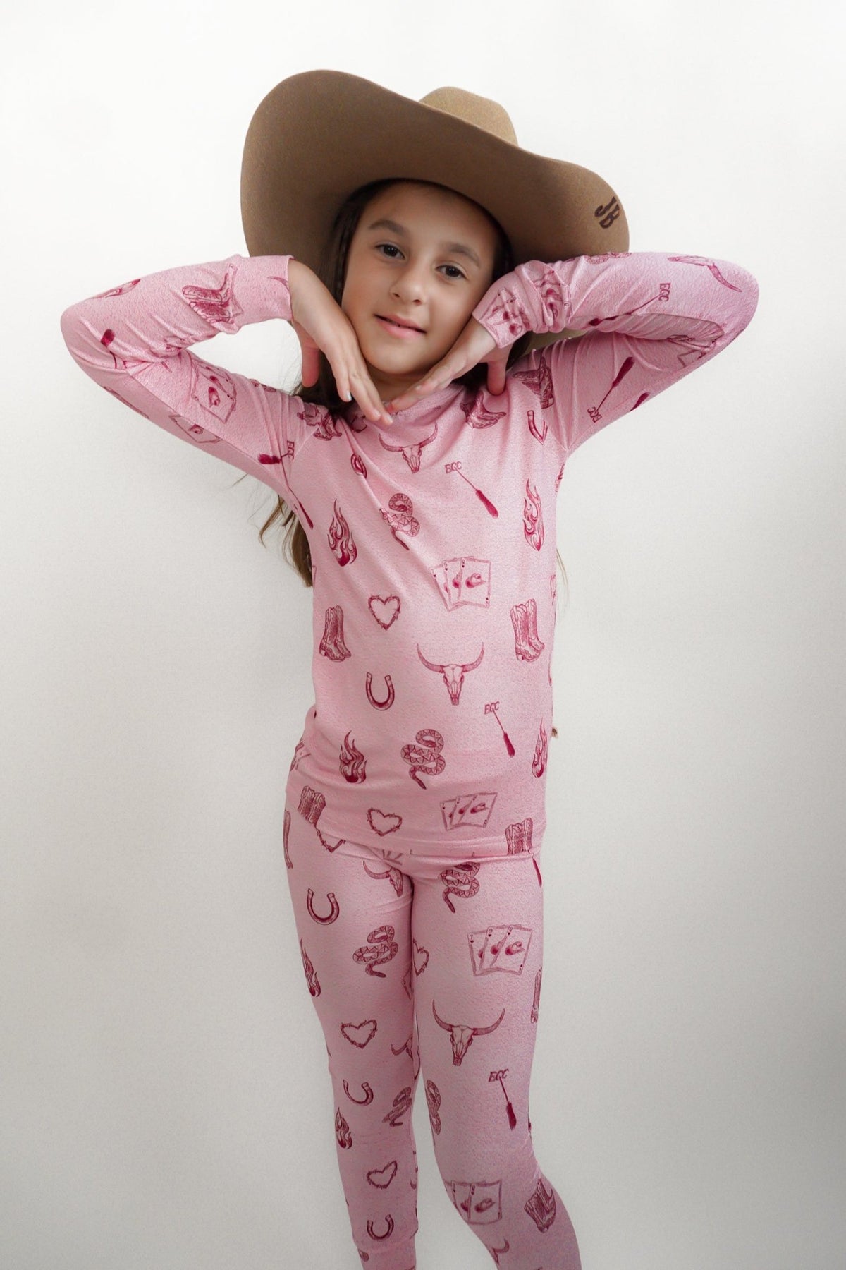 Mojave Mauve + Iron Outlaw Long Sleeve Jammies - Ever Colter Co