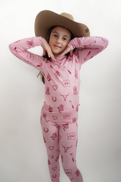 Mojave Mauve + Iron Outlaw Long Sleeve Jammies - Ever Colter Co