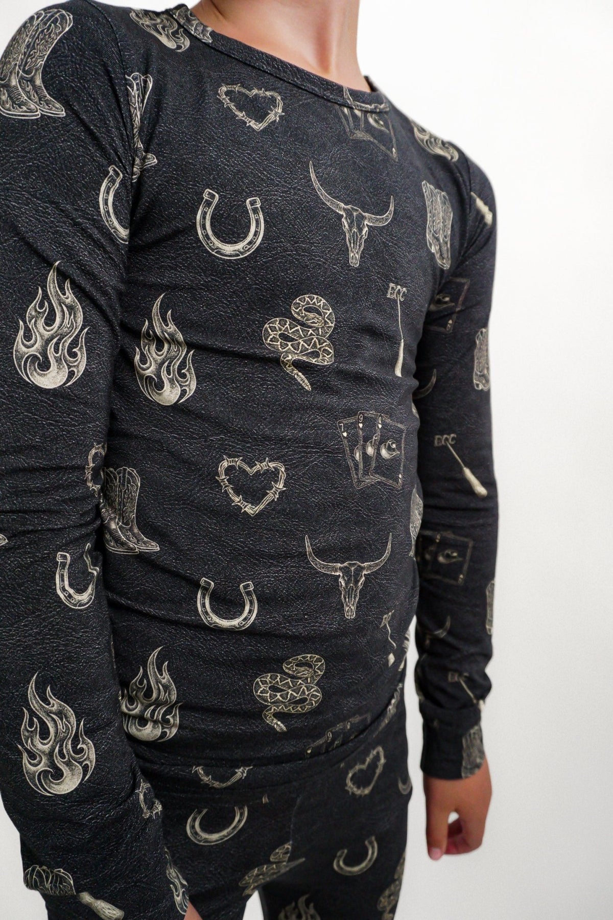 Mojave Mauve + Iron Outlaw Long Sleeve Jammies - Ever Colter Co