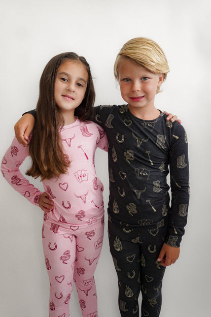 Mojave Mauve + Iron Outlaw Long Sleeve Jammies - Ever Colter Co