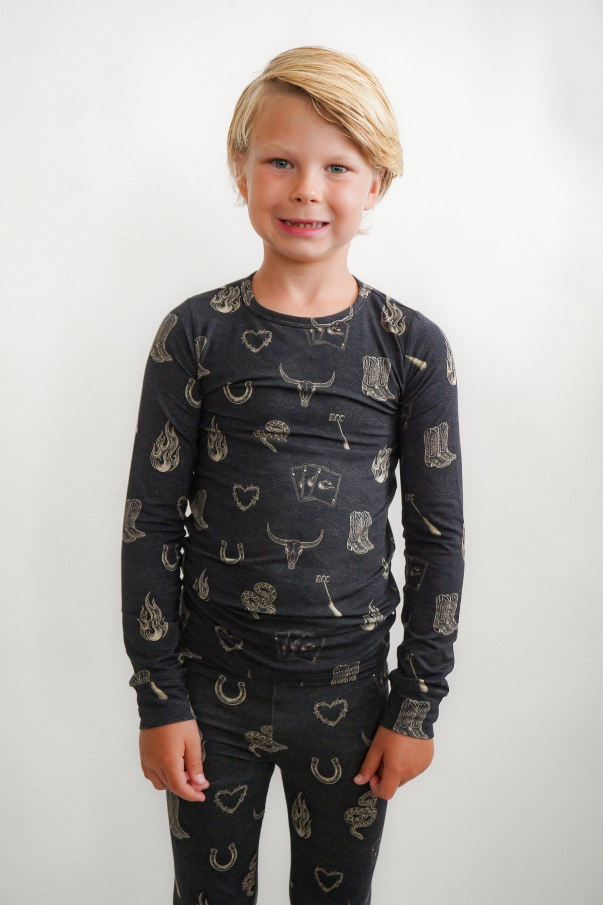 Mojave Mauve + Iron Outlaw Long Sleeve Jammies - Ever Colter Co