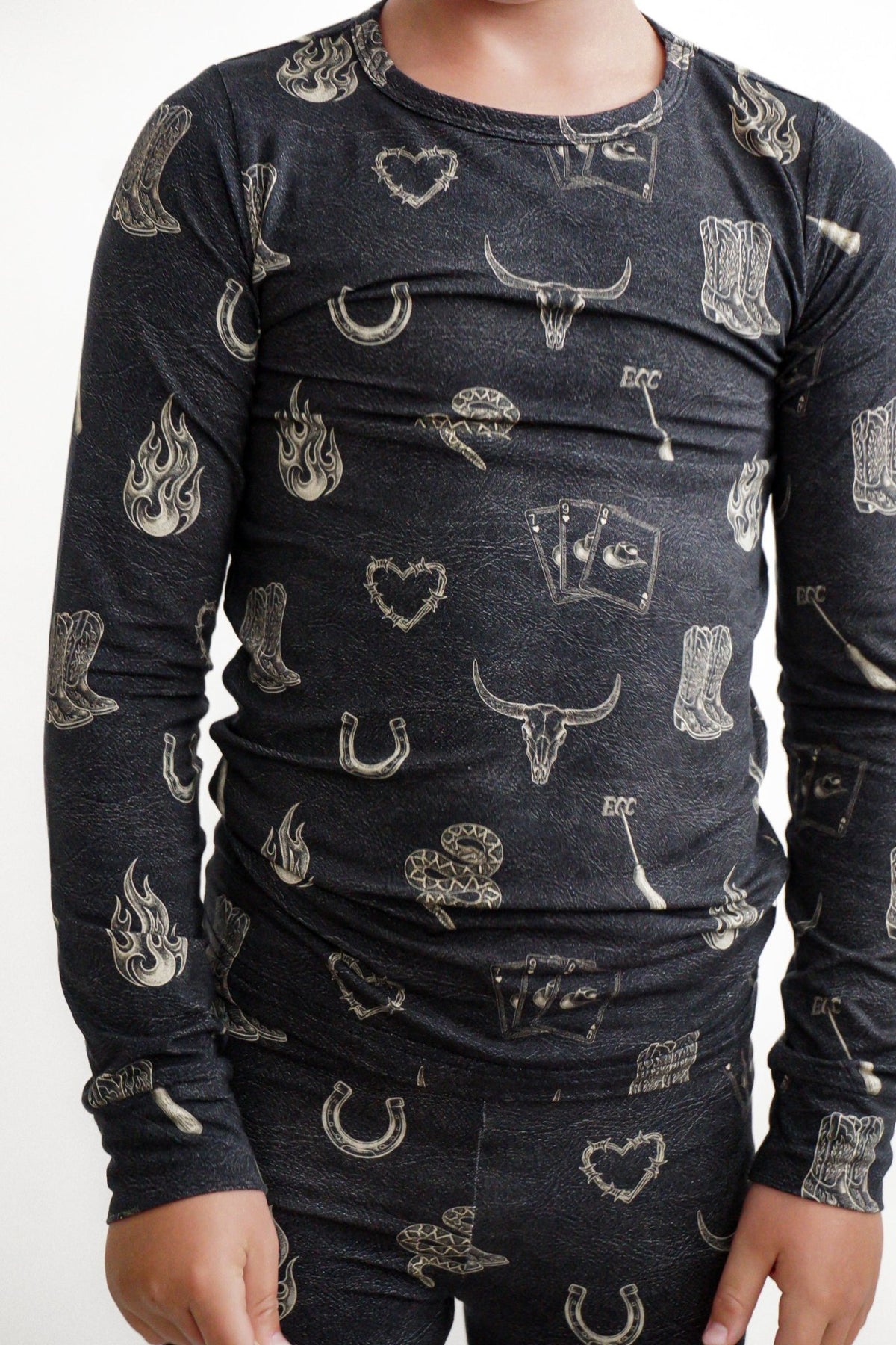 Mojave Mauve + Iron Outlaw Long Sleeve Jammies - Ever Colter Co