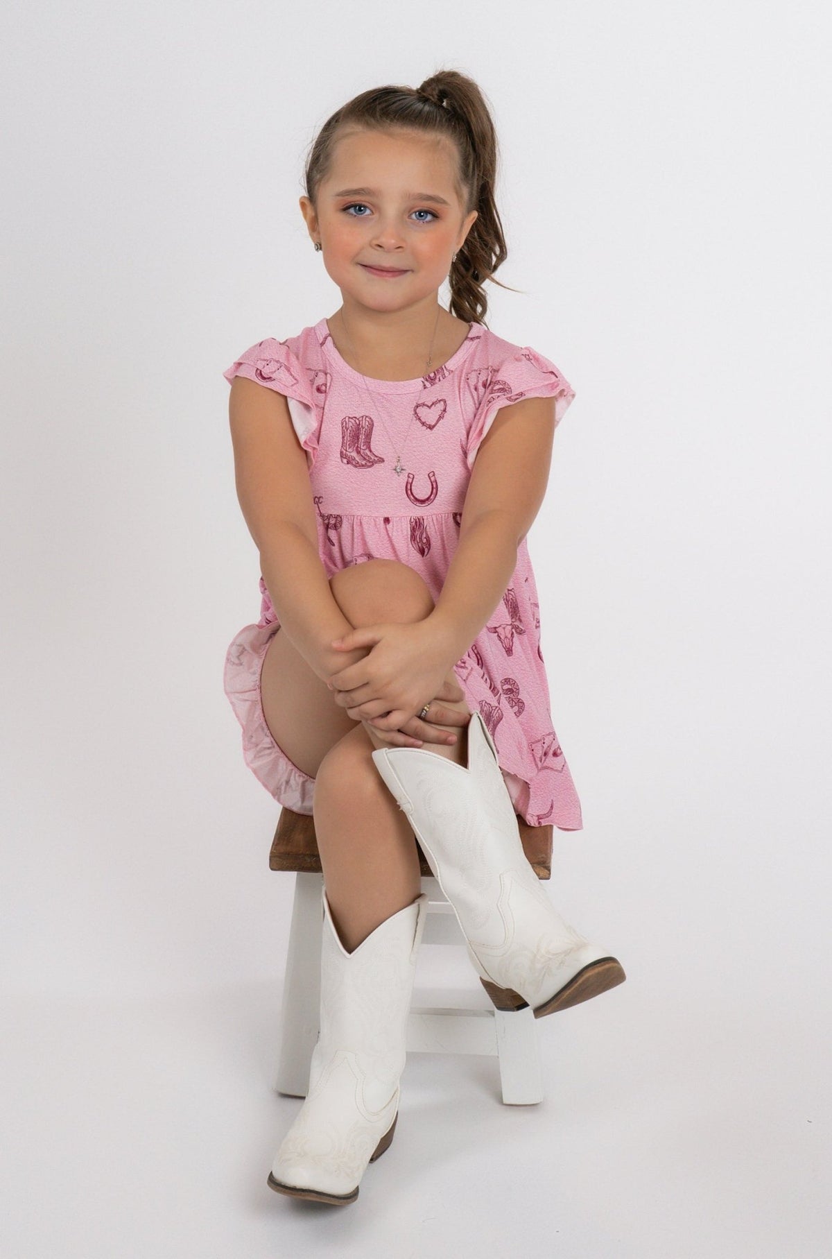 Mojave Mauve + Iron Outlaw Ruffle Short Set - Ever Colter Co