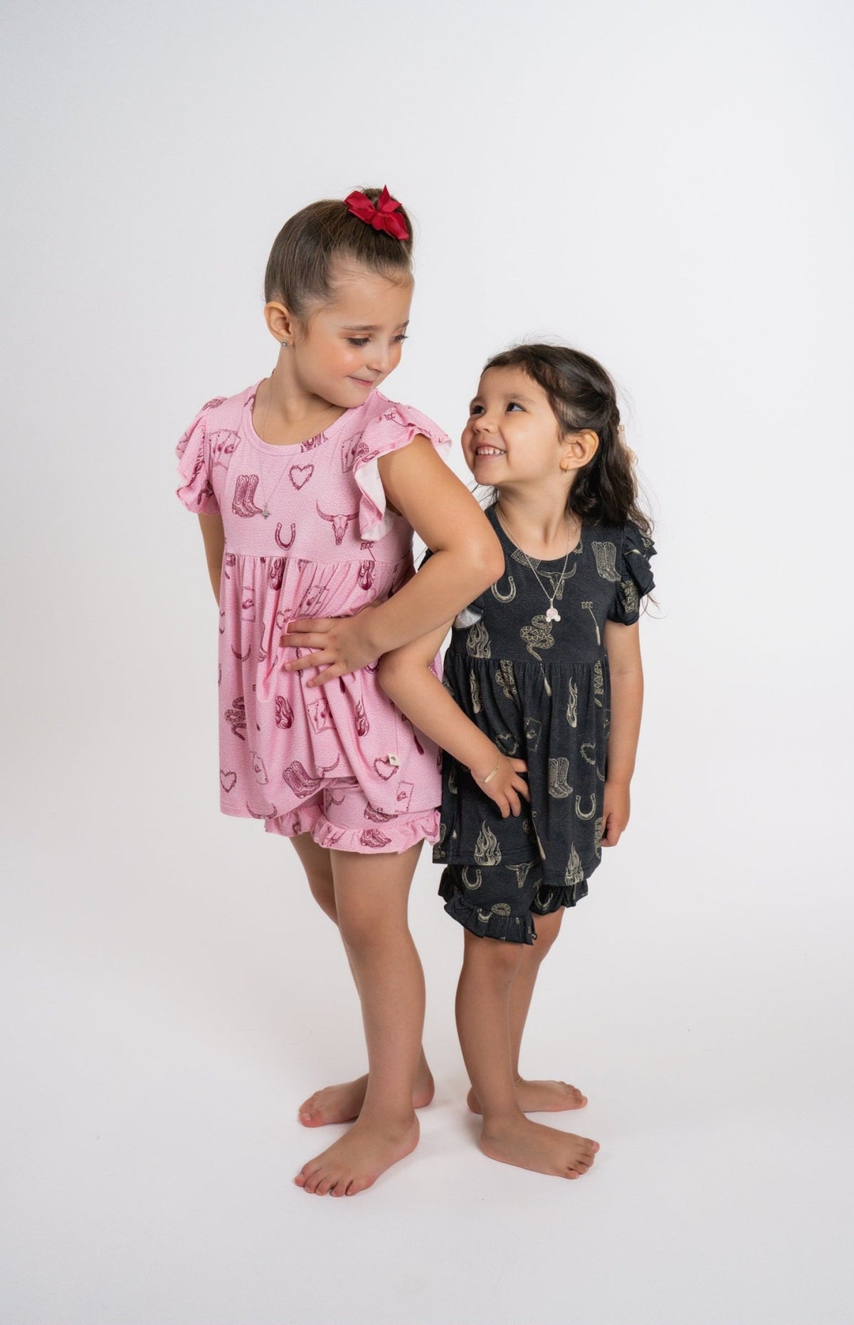 Mojave Mauve + Iron Outlaw Ruffle Short Set - Ever Colter Co