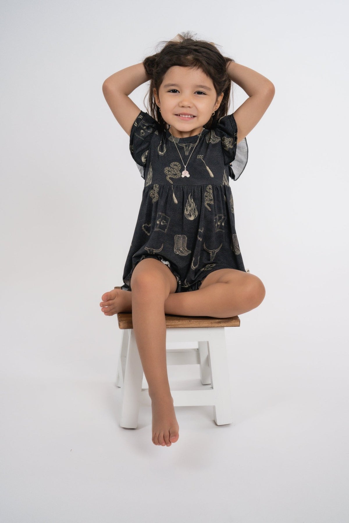 Mojave Mauve + Iron Outlaw Ruffle Short Set - Ever Colter Co