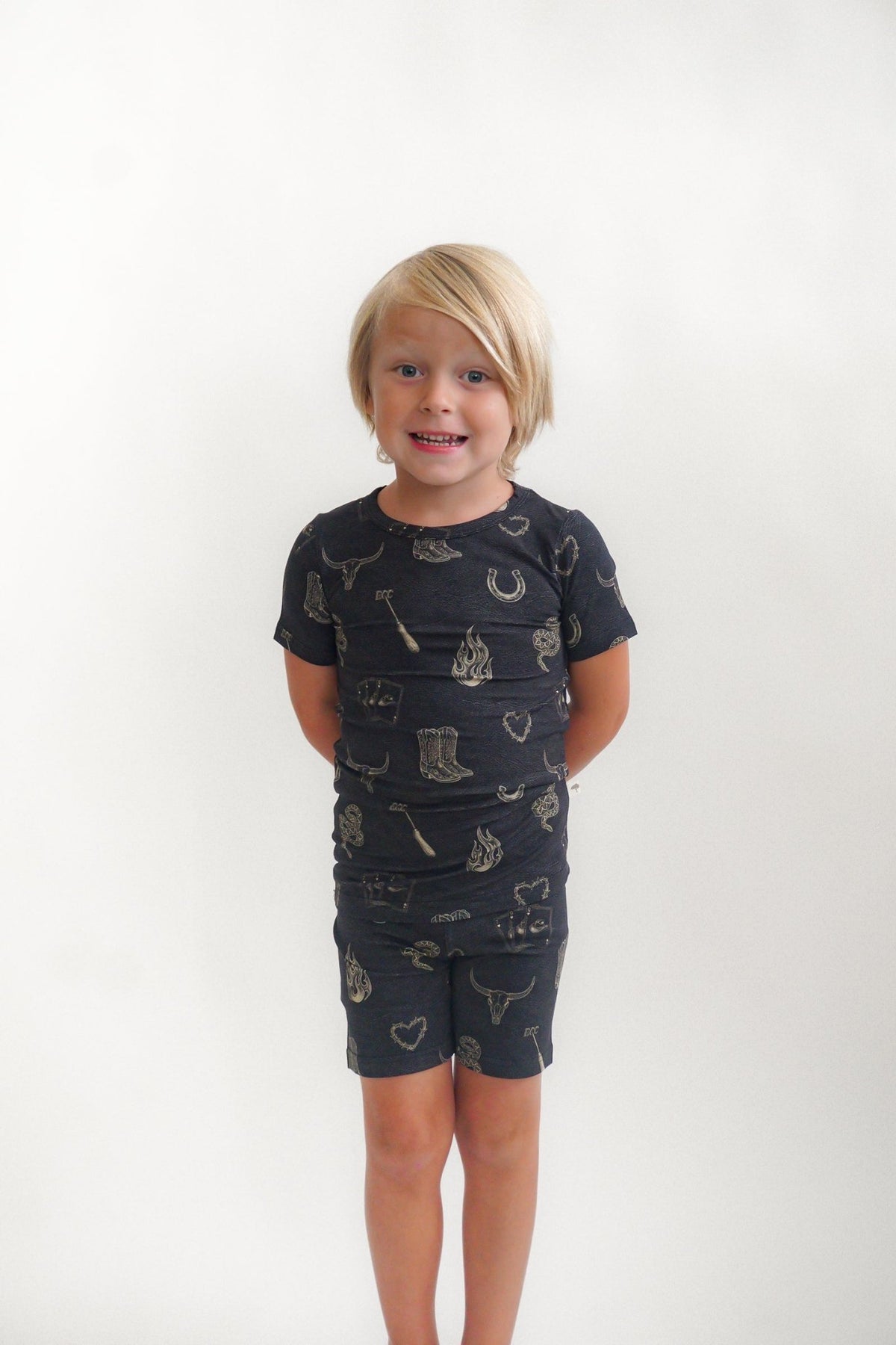 Mojave Mauve + Iron Outlaw Shorts Jammies - Ever Colter Co