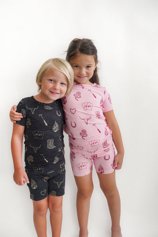 Mojave Mauve + Iron Outlaw Shorts Jammies - Ever Colter Co