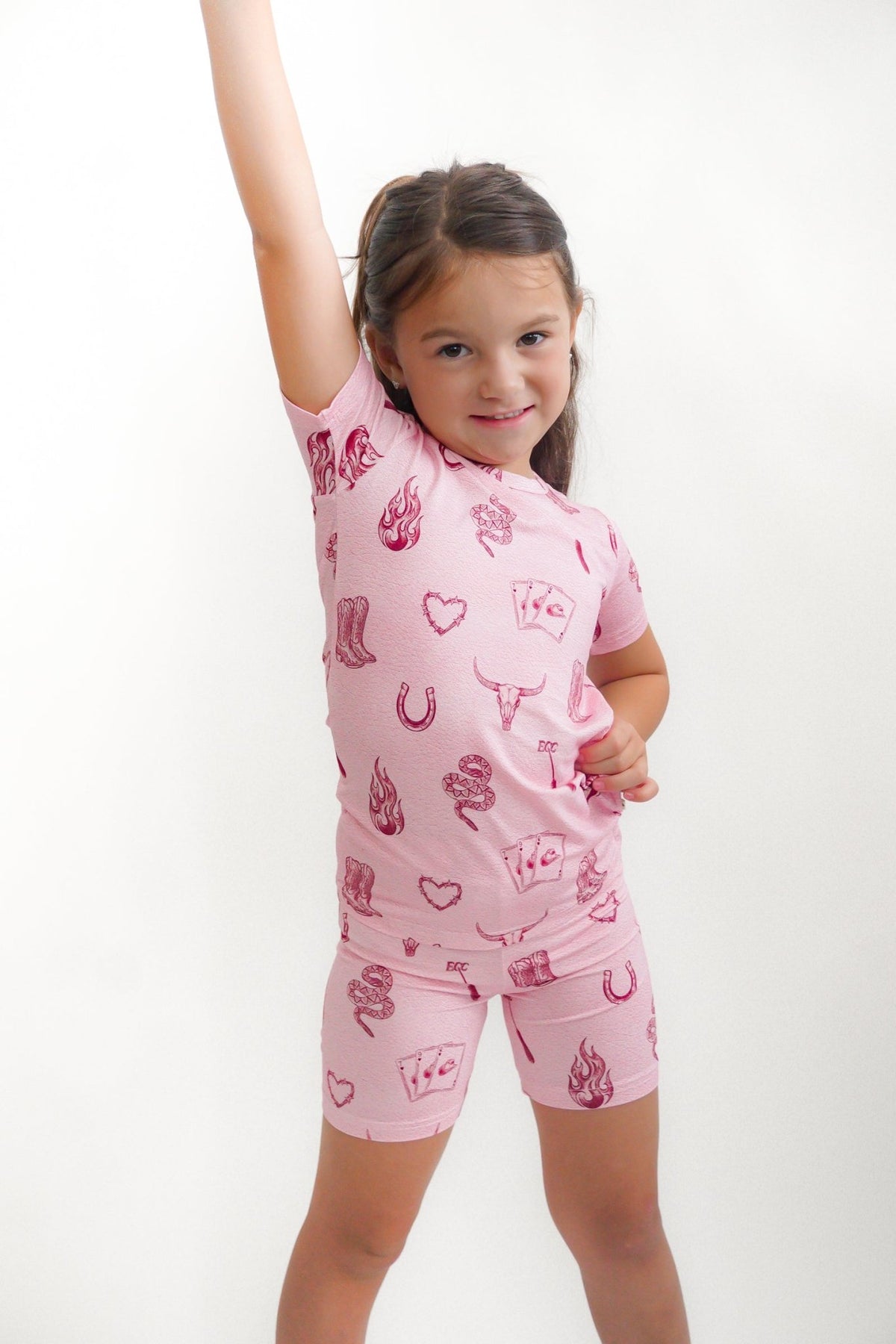Mojave Mauve + Iron Outlaw Shorts Jammies - Ever Colter Co