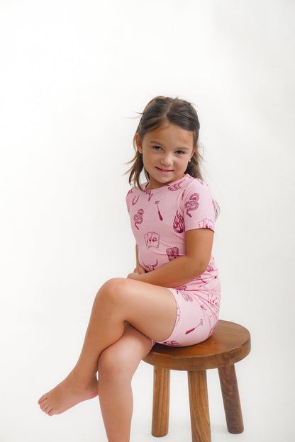 Mojave Mauve + Iron Outlaw Shorts Jammies - Ever Colter Co