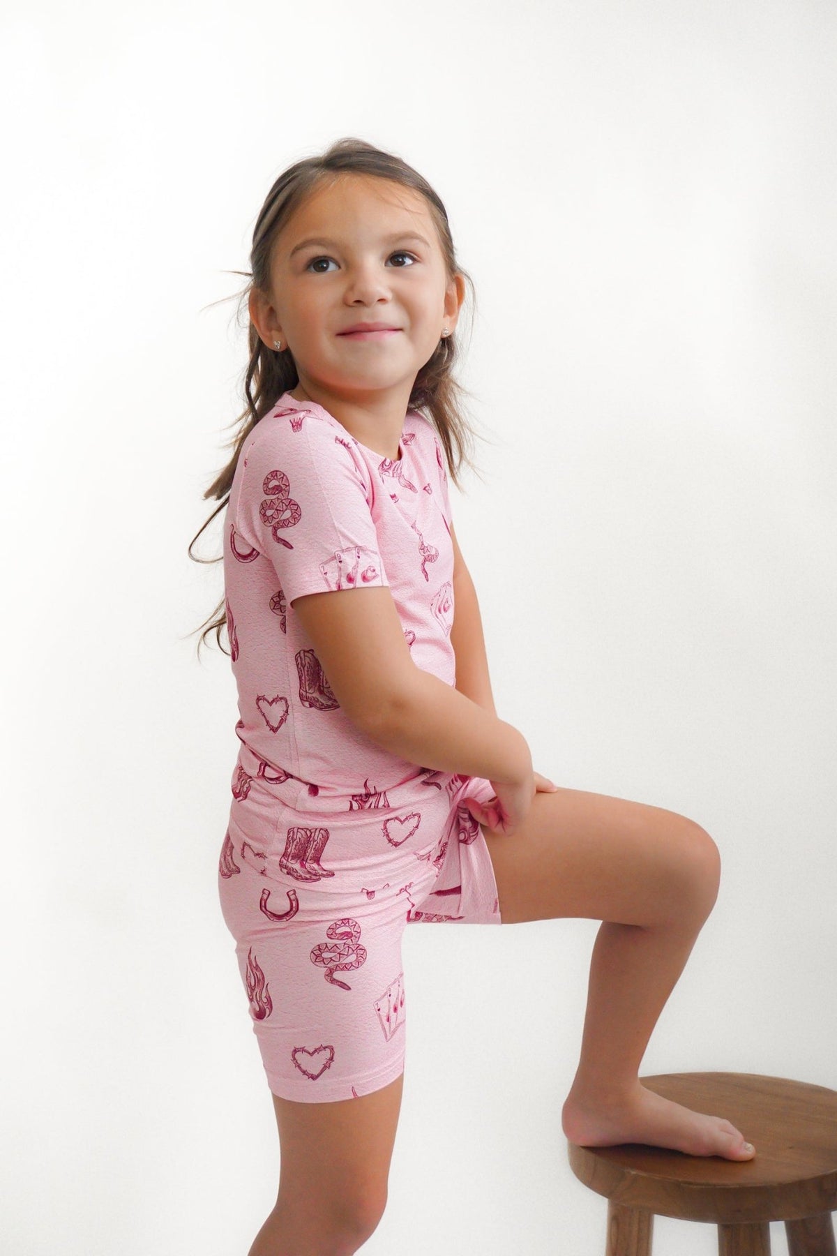 Mojave Mauve + Iron Outlaw Shorts Jammies - Ever Colter Co