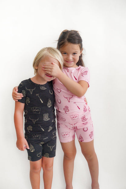 Mojave Mauve + Iron Outlaw Shorts Jammies - Ever Colter Co