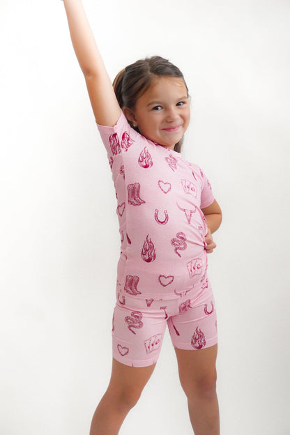 Mojave Mauve + Iron Outlaw Shorts Jammies - Ever Colter Co