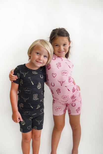 Mojave Mauve + Iron Outlaw Shorts Jammies - Ever Colter Co