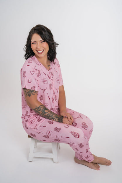 Mojave Mauve + Iron Outlaw Women’s Jogger Pajama Set - Ever Colter Co