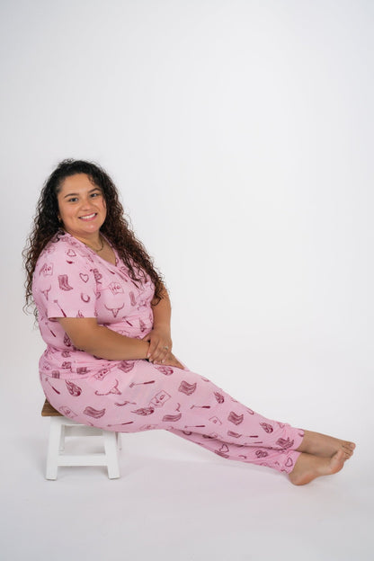 Mojave Mauve + Iron Outlaw Women’s Jogger Pajama Set - Ever Colter Co