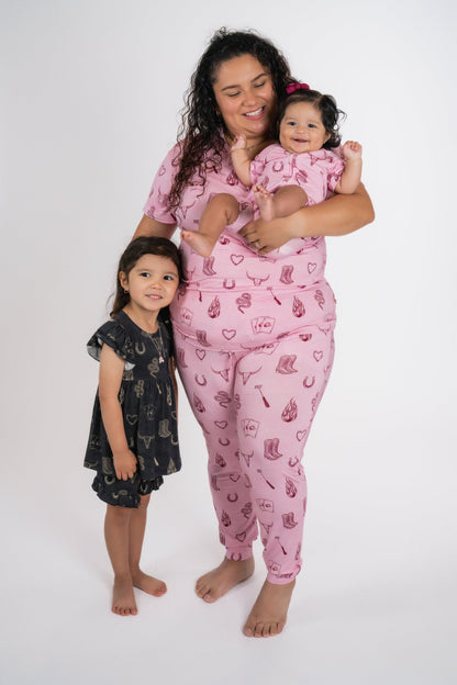 Mojave Mauve + Iron Outlaw Women’s Jogger Pajama Set - Ever Colter Co