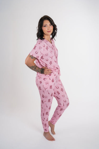 Mojave Mauve + Iron Outlaw Women’s Jogger Pajama Set - Ever Colter Co