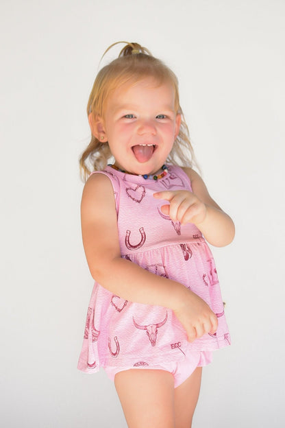Mojave Mauve Peplum Bummie Set - Ever Colter Co